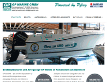Tablet Screenshot of gp-marine.com